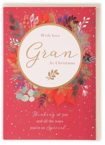 Picture of WITH LOVE GRAN AT CHRISTMAS CARD
